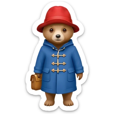 Paddington bear sticker