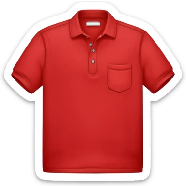 red cotton shirt sticker