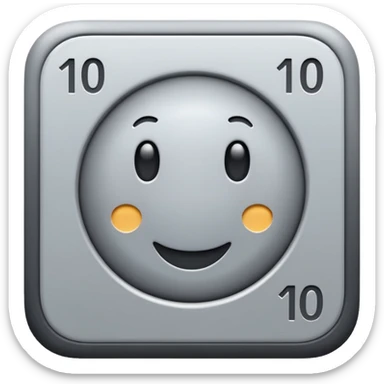 100 dans un carre gris sticker