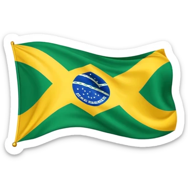 Crie um emoji da bandeira do Imperio do brasil realista estilo a que já existe no WhatsApp do brasil sticker