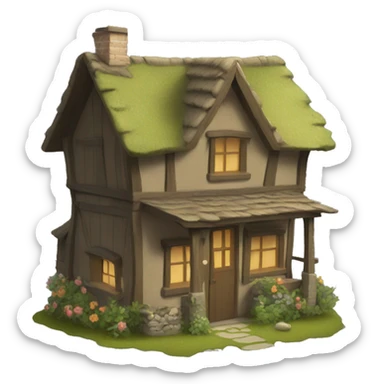 Cottage core sticker