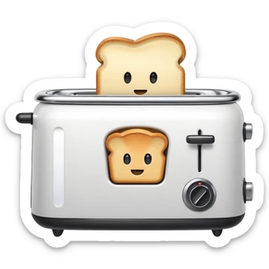 Toaster bath sticker