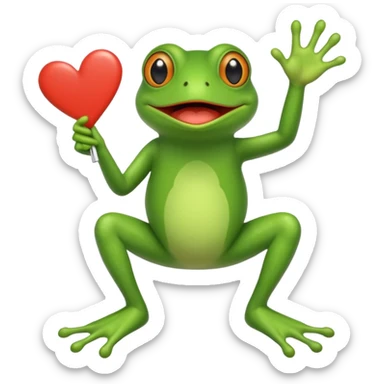 Pepe holding a give me feet sign sticker