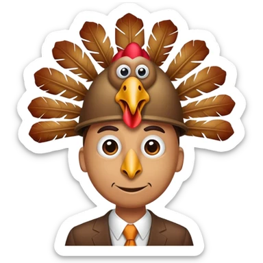 a turkey business man sticker