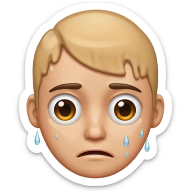 Head in a toilet sticker