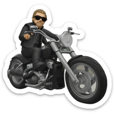 Frog member of Sons of anarchy in a motorbike sticker