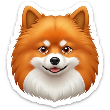 angry german spitz sticker