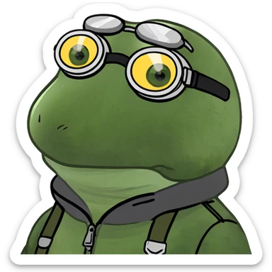 bufo the pilot sticker