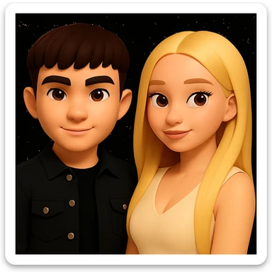 Slightly increase the volume of the upper body of the girl and move the girl slightly to the right, without changing other details. Preserve the style and proportions of the original image. sticker