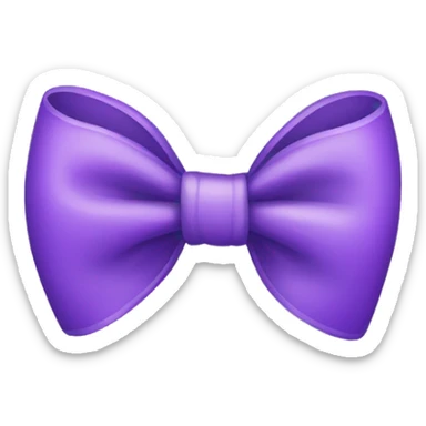 Purple bow sticker