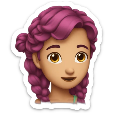 Shy and flirty sticker