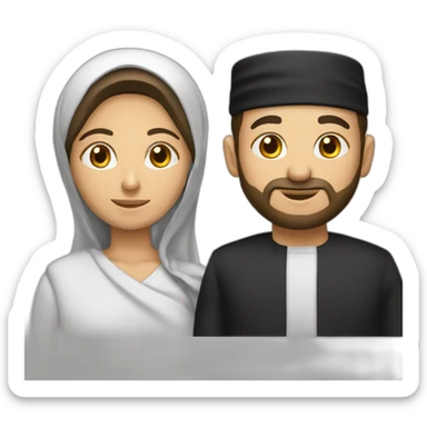 Un musulman et un juif ensemble sticker