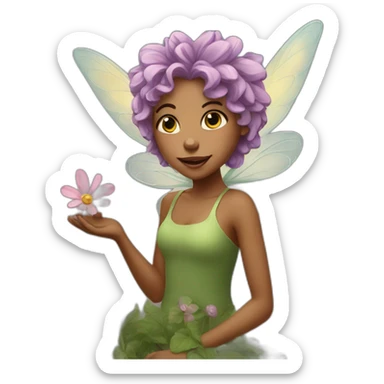 Local garden fairy  sticker