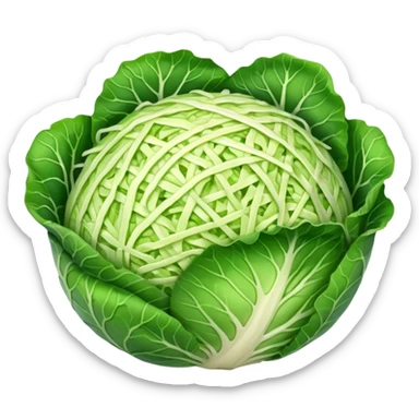 cabbage grated sticker
