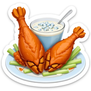 buffalo chicken wings sticker