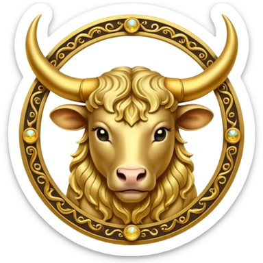 taurus zodiac sign sticker