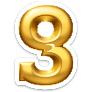 30th birthday number sticker