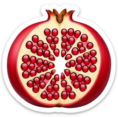 pomegranate sliced sticker