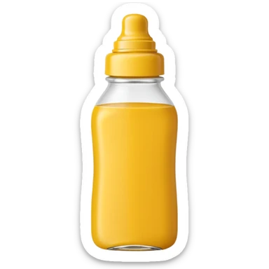 Mustard bottle sticker