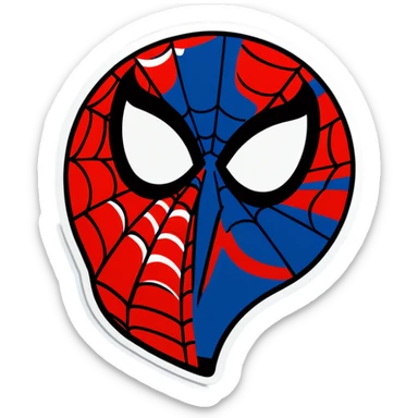 Spiderman kissed hule sticker