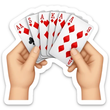 Shuffling Cards sticker