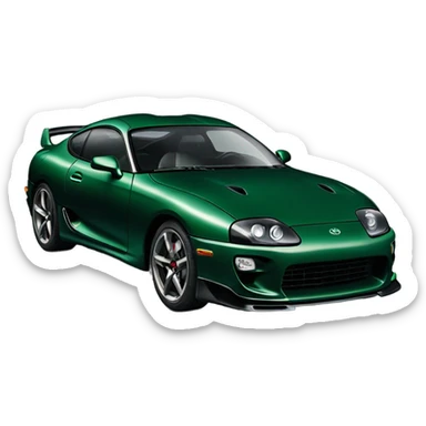 Toyota Supra new dark green sticker