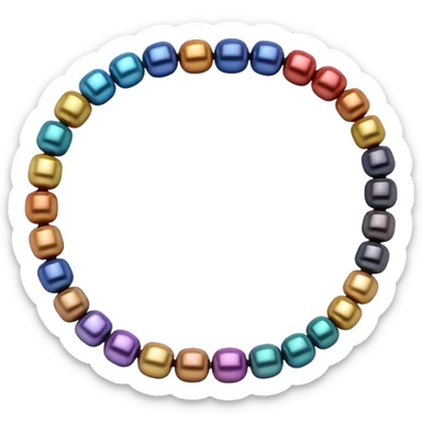 Colorful String Bead sticker