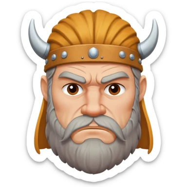 Viking who is confused sticker