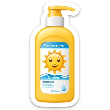 sunscreen sticker
