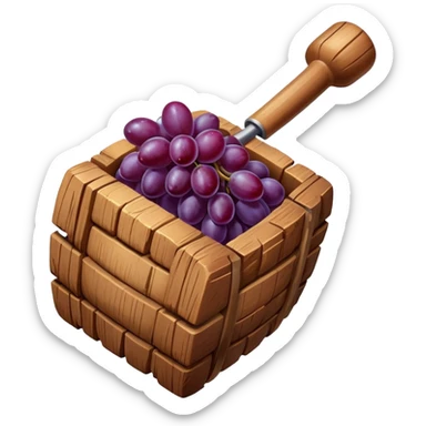 Grape masher sticker