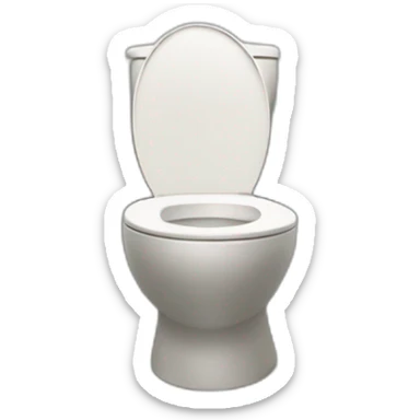 Un chien sur des toilettes sticker