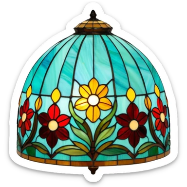 Tiffany lamp sticker
