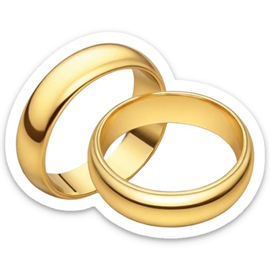 wedding rings sticker
