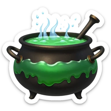 Caldero de bruja sticker