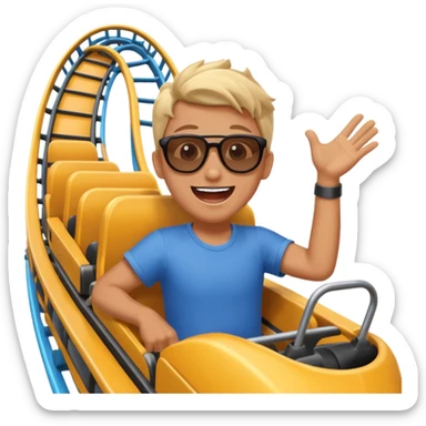 roller coaster Rider sticker