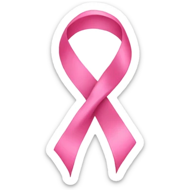 Pink ribbon sticker