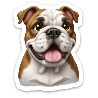 English bull dog sticker