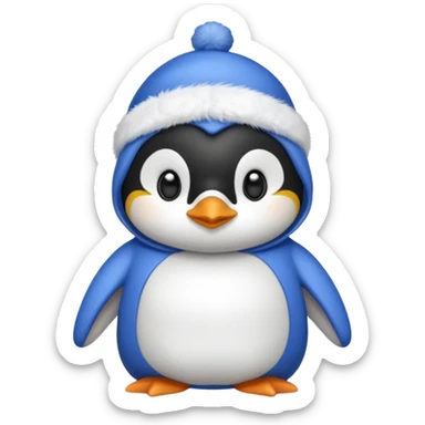 Pinguino con ropa de dormir sticker