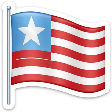 🇵🇷 to light blue where the star is located sticker