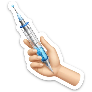 Syringe in fist sticker