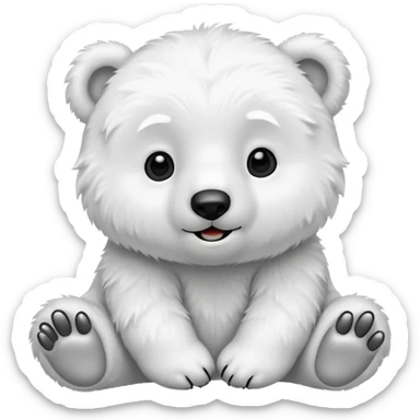 a baby polar bear



















 sticker