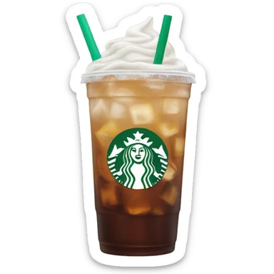 Starbucks iced drink sticker
