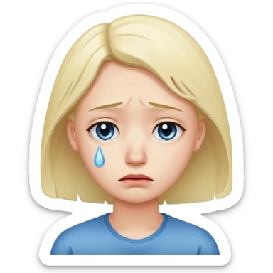 Very sad sticker