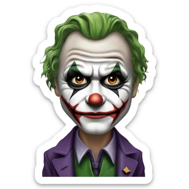 heath ledger joker sticker