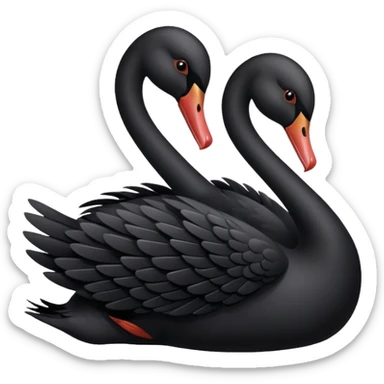 cisne negro sticker