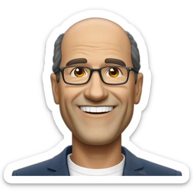 Jean Castex prime minister bald smiling sticker