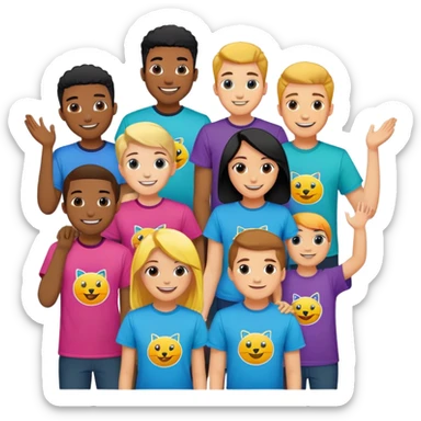 I have a group called meme team, make a logo for it  sticker