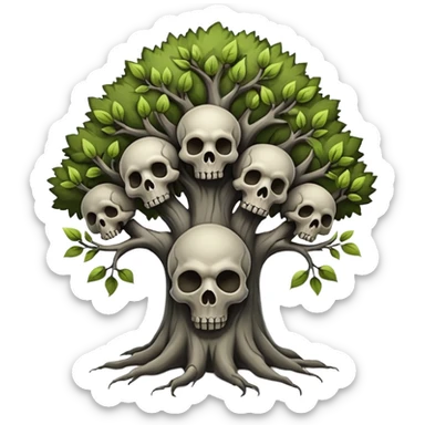 Tree sprouting skulls – Haunted forest





















 sticker