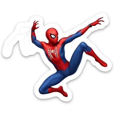 classic Spider-Man superhero sticker