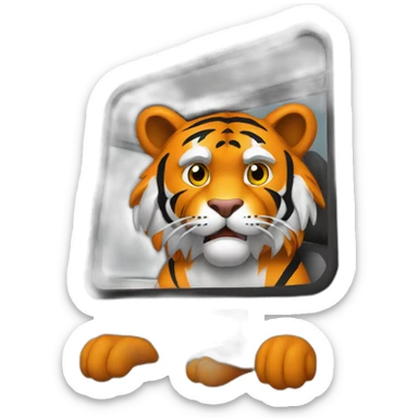 Clemson-tiger-driving-a-class-a-rv sticker